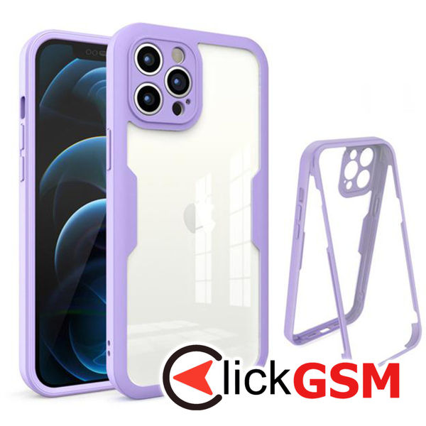 Techsuit - ColorVerse 360 Series + Screen Protector - iPhone 12 Pro Max - Purple