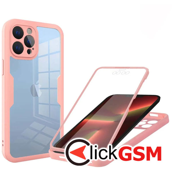 Techsuit - ColorVerse 360 Series + Screen Protector - iPhone 13 Pro - Pink