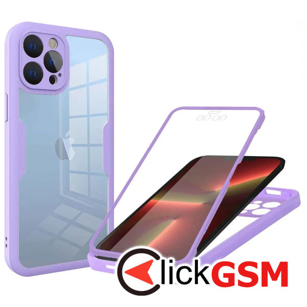 Techsuit - ColorVerse 360 Series + Screen Protector - iPhone 13 Pro - Purple