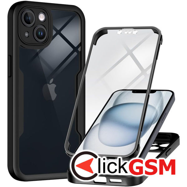 Techsuit - ColorVerse 360 Series + Screen Protector - iPhone 14 - Black