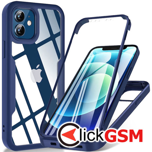 Techsuit - ColorVerse 360 Series + Screen Protector - iPhone 12 - Blue