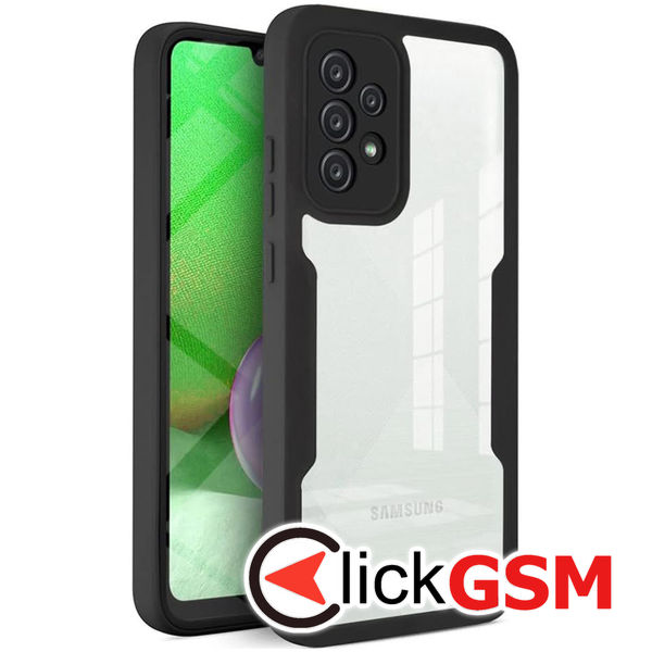 Techsuit - ColorVerse 360 Series + Screen Protector - Samsung Galaxy A52 4G / A52 5G / A52s 5G - Black