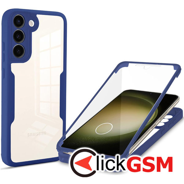 Techsuit - ColorVerse 360 Series + Screen Protector - Samsung Galaxy S23 Plus - Blue