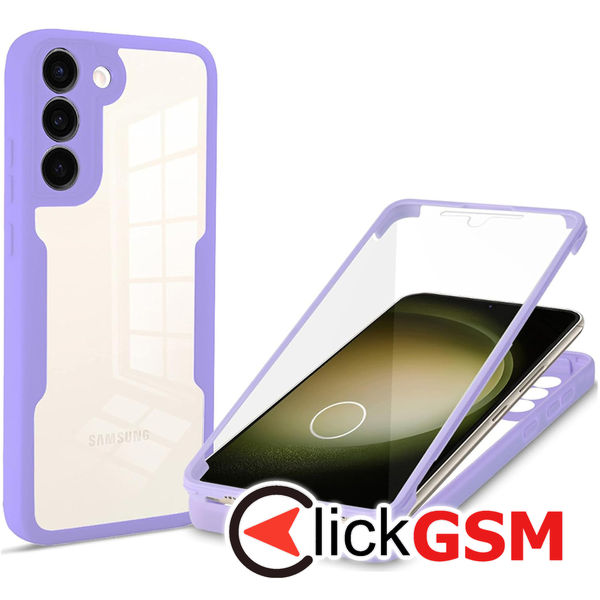 Techsuit - ColorVerse 360 Series + Screen Protector - Samsung Galaxy S23 Plus - Purple