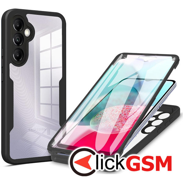 Techsuit - ColorVerse 360 Series + Screen Protector - Samsung Galaxy A14 4G / A14 5G - Black