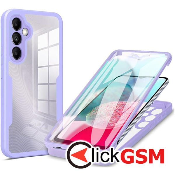 Techsuit - ColorVerse 360 Series + Screen Protector - Samsung Galaxy A14 4G / A14 5G - Purple