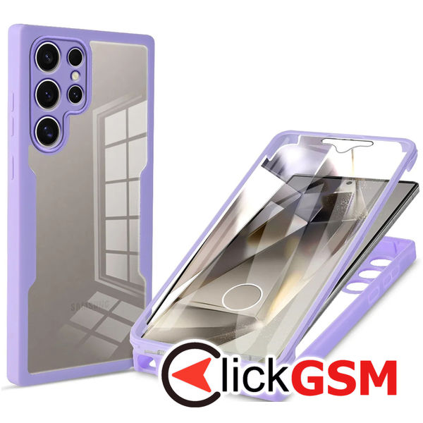 Techsuit - ColorVerse 360 Series + Screen Protector - Samsung Galaxy S24 Ultra - Purple