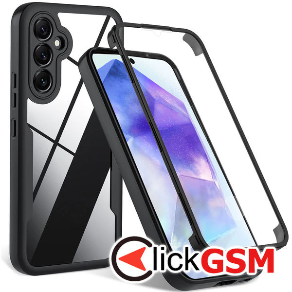 Techsuit - ColorVerse 360 Series + Screen Protector - Samsung Galaxy S24 - Black