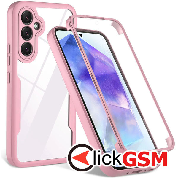 Techsuit - ColorVerse 360 Series + Screen Protector - Samsung Galaxy A35 5G - Pink