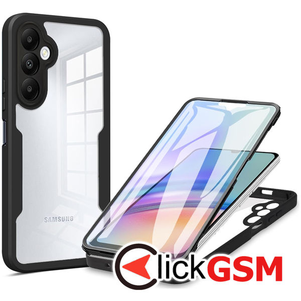 Techsuit - ColorVerse 360 Series + Screen Protector - Samsung Galaxy A24 - Black