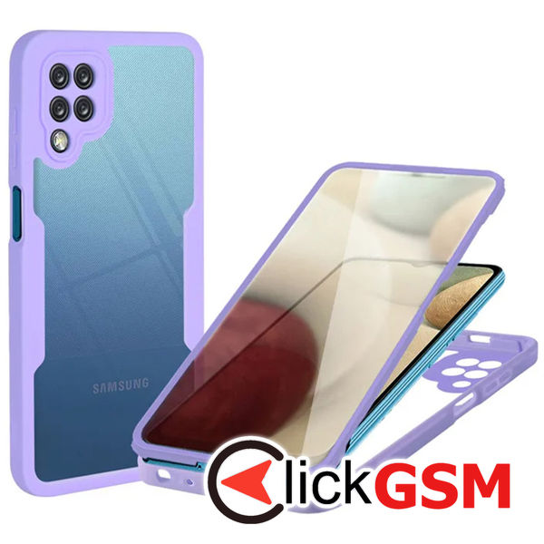 Techsuit - ColorVerse 360 Series + Screen Protector - Samsung Galaxy A12 - Purple