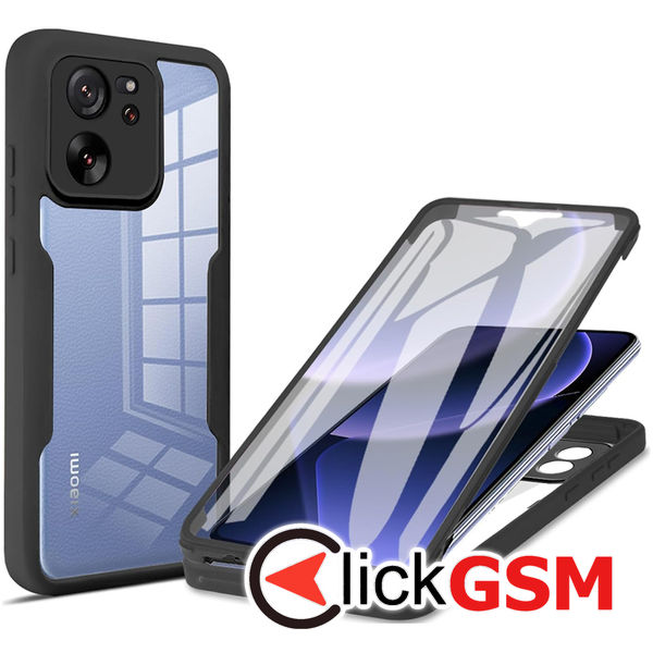 Techsuit - ColorVerse 360 Series + Screen Protector - Xiaomi 13T / 13T Pro - Black