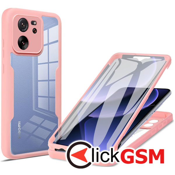 Techsuit - ColorVerse 360 Series + Screen Protector - Xiaomi 13T / 13T Pro - Pink