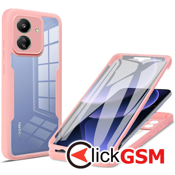 Techsuit - ColorVerse 360 Series + Screen Protector - Xiaomi Redmi 13C 4G / Poco C65 - Pink