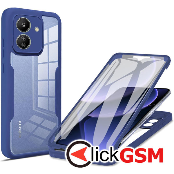 Techsuit - ColorVerse 360 Series + Screen Protector - Xiaomi Redmi 13C 4G / Poco C65 - Blue