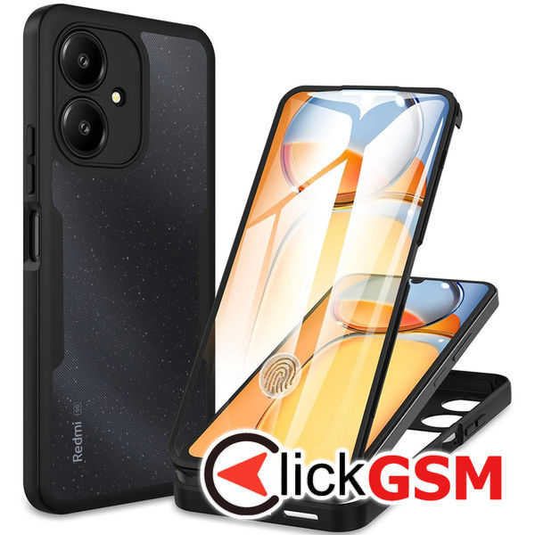 Techsuit - ColorVerse 360 Series + Screen Protector - Xiaomi Redmi 13C 5G / Poco M6 - Black