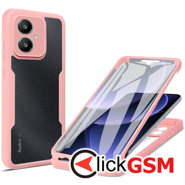 Techsuit - ColorVerse 360 Series + Screen Protector - Xiaomi Redmi 13C 5G / Poco M6 - Pink