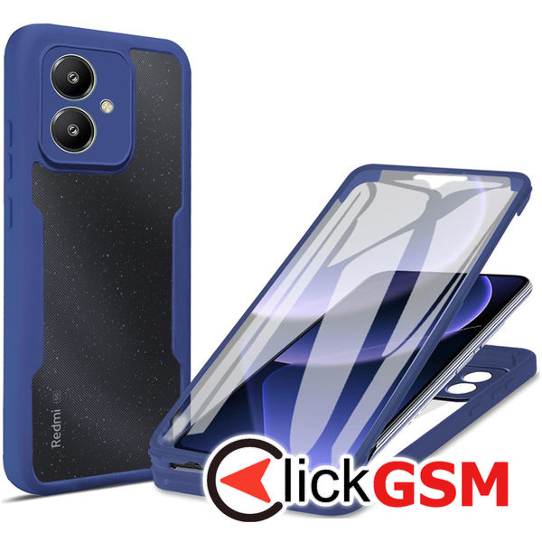 Techsuit - ColorVerse 360 Series + Screen Protector - Xiaomi Redmi 13C 5G / Poco M6 - Blue