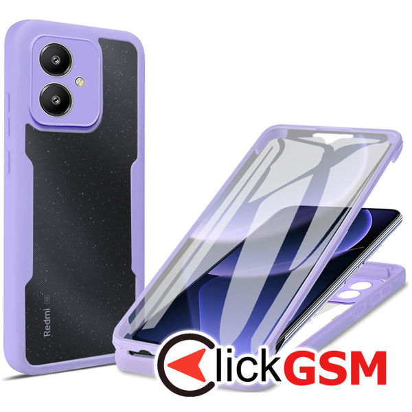 Techsuit - ColorVerse 360 Series + Screen Protector - Xiaomi Redmi 13C 5G / Poco M6 - Purple