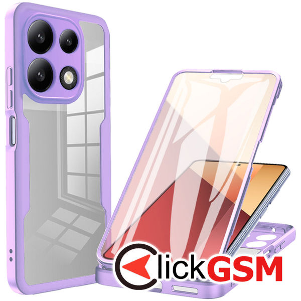 Techsuit - ColorVerse 360 Series + Screen Protector - Xiaomi Redmi Note 13 4G - Purple
