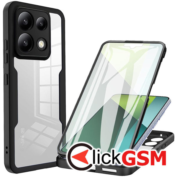 Techsuit - ColorVerse 360 Series + Screen Protector - Xiaomi Redmi Note 13 Pro 5G / Poco X6 - Black