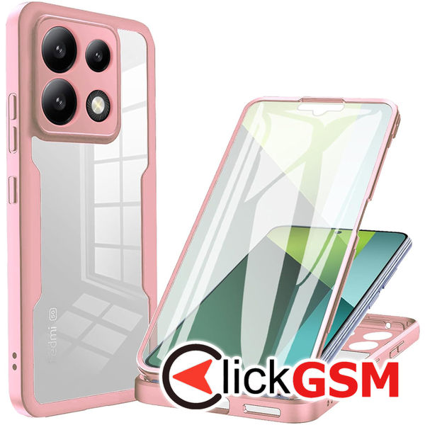 Techsuit - ColorVerse 360 Series + Screen Protector - Xiaomi Redmi Note 13 Pro 5G / Poco X6 - Pink