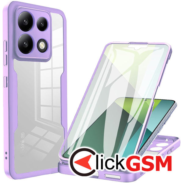 Techsuit - ColorVerse 360 Series + Screen Protector - Xiaomi Redmi Note 13 Pro 5G / Poco X6 - Purple