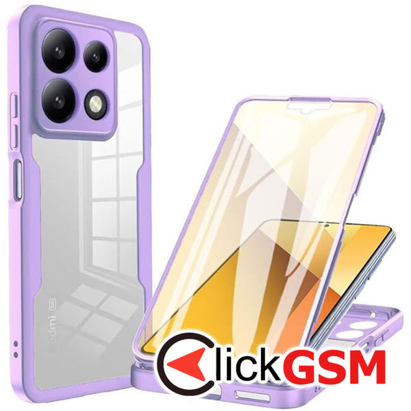 Techsuit - ColorVerse 360 Series + Screen Protector - Xiaomi Poco X6 Pro - Purple