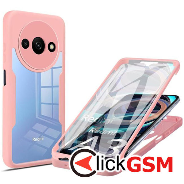 Techsuit - ColorVerse 360 Series + Screen Protector - Xiaomi Redmi A3 - Pink