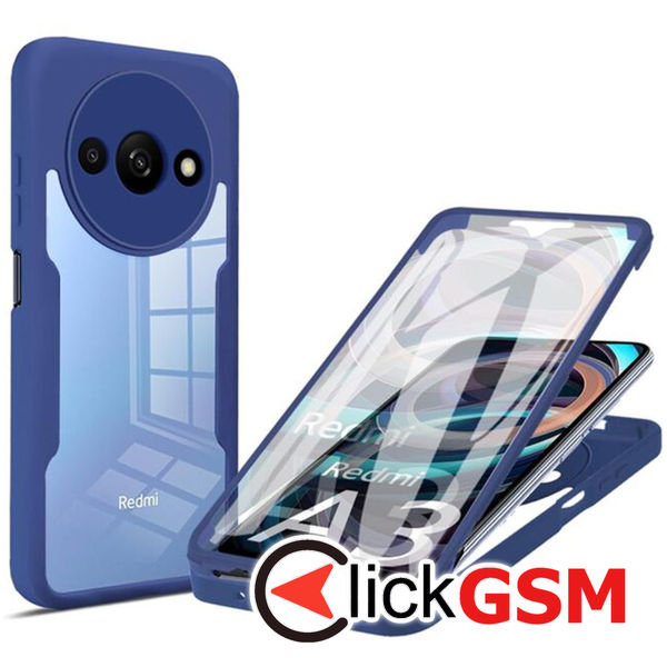 Techsuit - ColorVerse 360 Series + Screen Protector - Xiaomi Redmi A3 - Blue