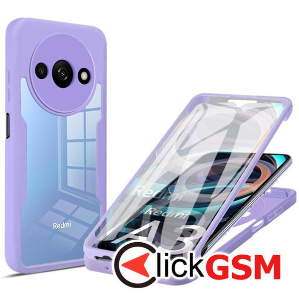 Techsuit - ColorVerse 360 Series + Screen Protector - Xiaomi Redmi A3 - Purple