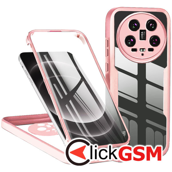 Techsuit - ColorVerse 360 Series + Screen Protector - Xiaomi 14 Ultra - Pink