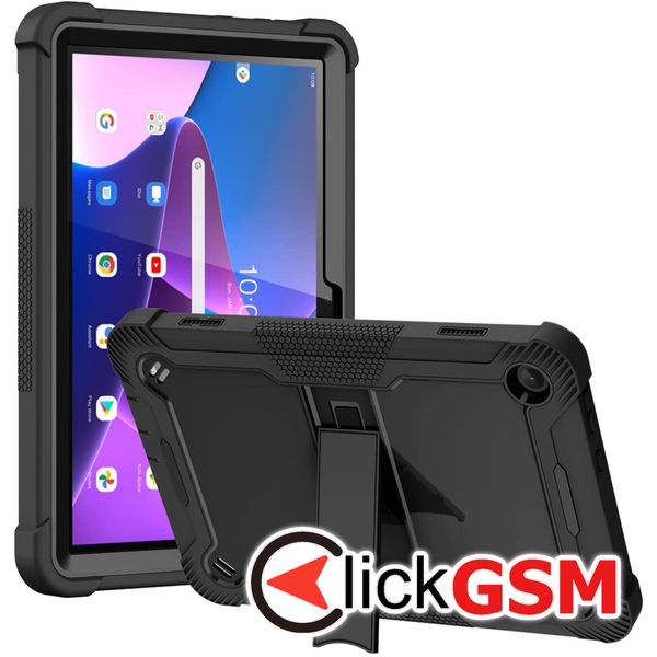 Techsuit - Rugged TabShell + Screen Protector - Lenovo Tab M10 3rd Gen (TB328FU/TB328XU) - Black