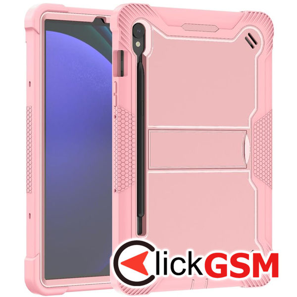 Techsuit - Rugged TabShell + Screen Protector - Samsung Galaxy Tab S9 - Rose Gold