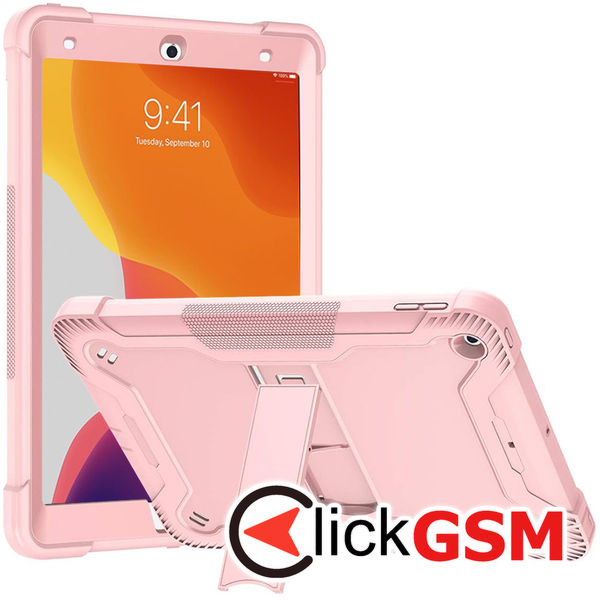 Techsuit - Rugged TabShell + Screen Protector - iPad 10.2 (2019/2020/2021) - Rose Gold
