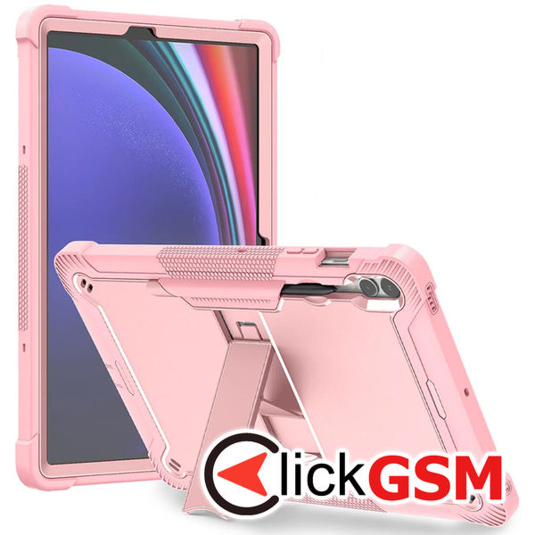 Techsuit - Rugged TabShell + Screen Protector - Samsung Galaxy Tab S9 Plus - Rose Gold