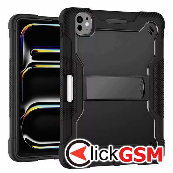 Techsuit - Rugged TabShell + Screen Protector - iPad Pro 11 (2024) - Black