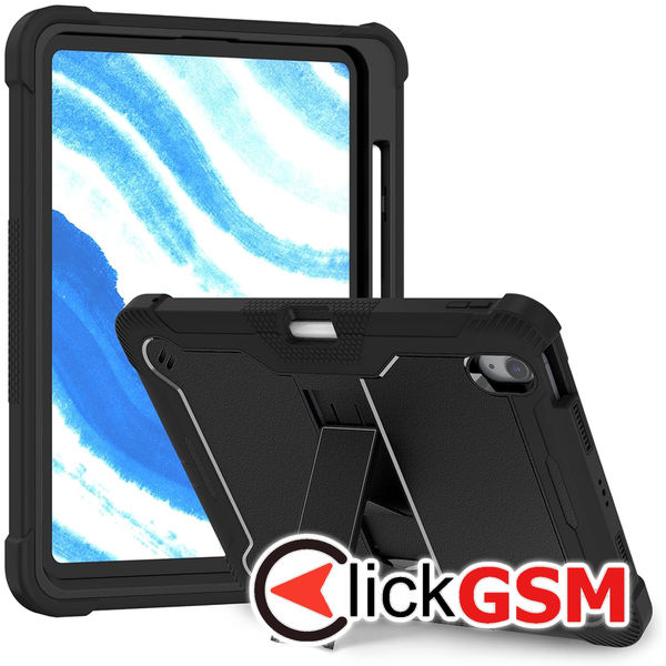 Techsuit - Rugged TabShell + Screen Protector - iPad Air 11?(2024) - Black