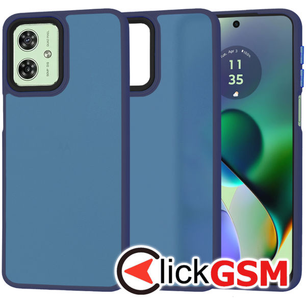 Techsuit - HaloFrost Series - Motorola Moto G54 - Deep Blue