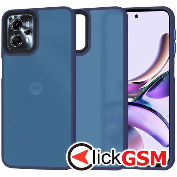 Techsuit - HaloFrost Series - Motorola Moto G13 / G23 - Deep Blue