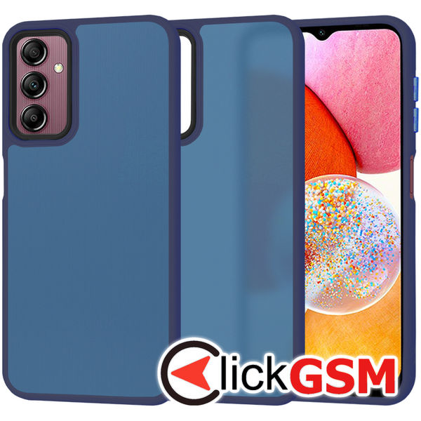 Techsuit - HaloFrost Series - Samsung Galaxy A14 4G / A14 5G - Deep Blue