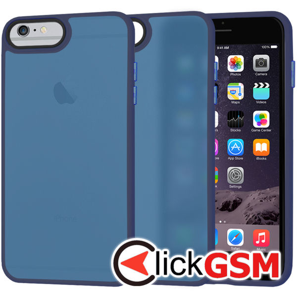 Techsuit - HaloFrost Series - iPhone 6 Plus/ 6s Plus / 7 Plus / 8 Plus - Deep Blue