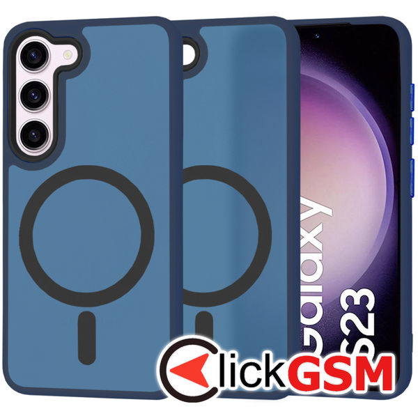 Techsuit - HaloFrost MagSafe Series - Samsung Galaxy S23 - Deep Blue