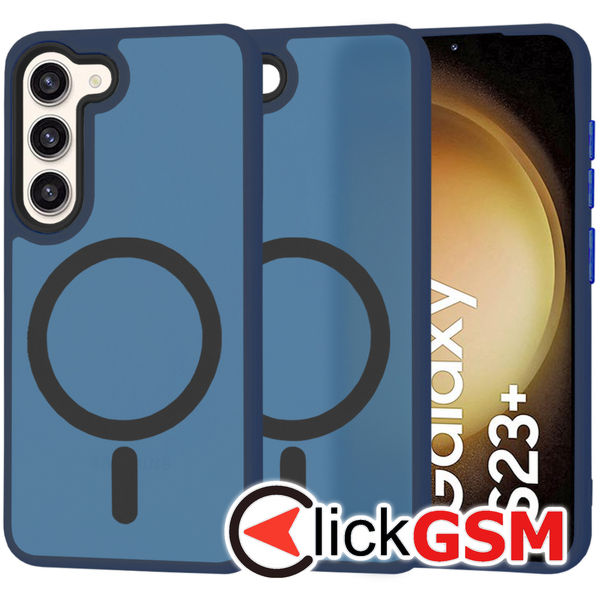 Techsuit - HaloFrost MagSafe Series - Samsung Galaxy S23 Plus - Deep Blue