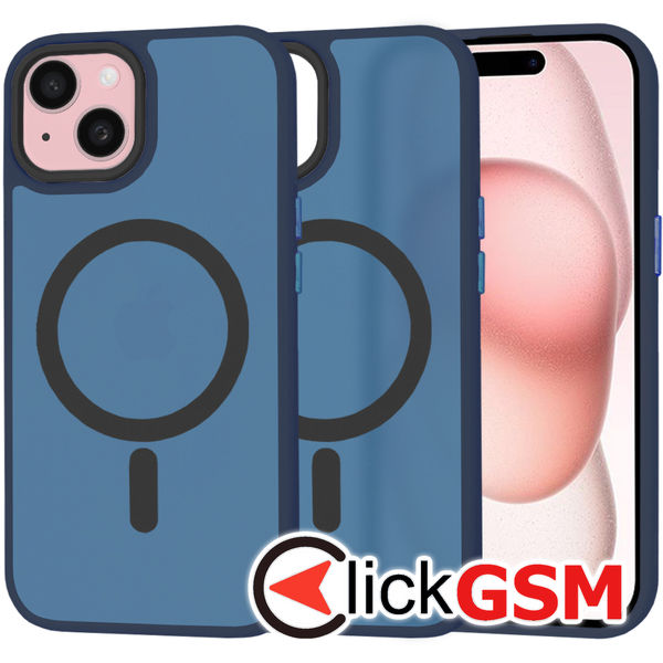 Techsuit - HaloFrost MagSafe Series - iPhone 15 - Deep Blue
