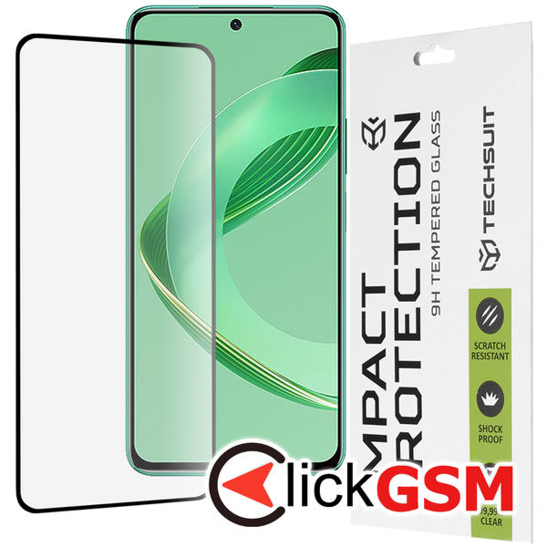 Techsuit - 111D Full Cover / Full Glue Glass - Huawei nova 11 SE / 12 SE - Black