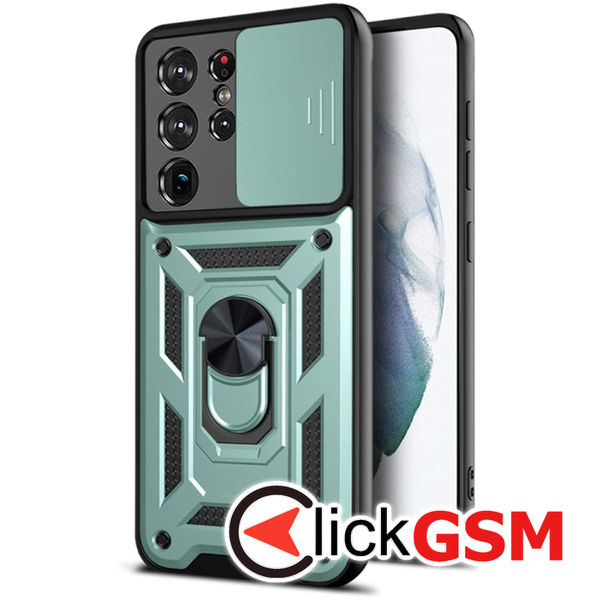 Techsuit - CamShield Series - Samsung Galaxy S21 Ultra 5G - Green