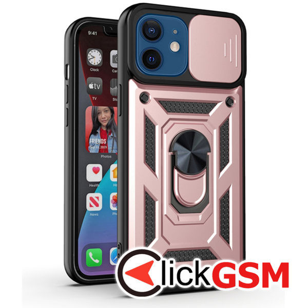 Techsuit - CamShield Series - iPhone 12 / 12 Pro - Rose Gold