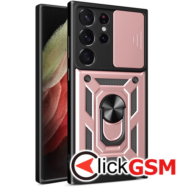 Techsuit - CamShield Series - Samsung Galaxy S23 Ultra - Rose Gold