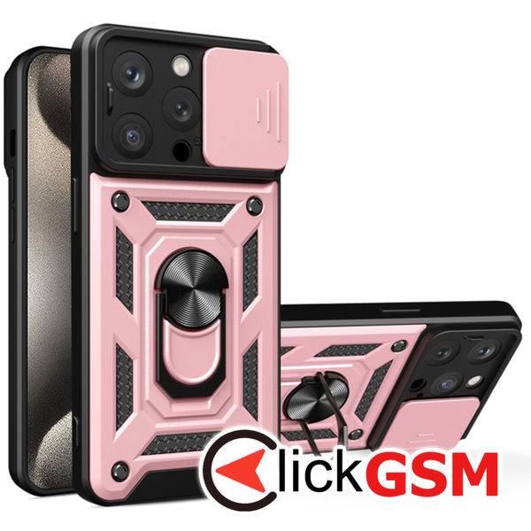 Techsuit - CamShield Series - iPhone 15 Pro Max - Rose Gold
